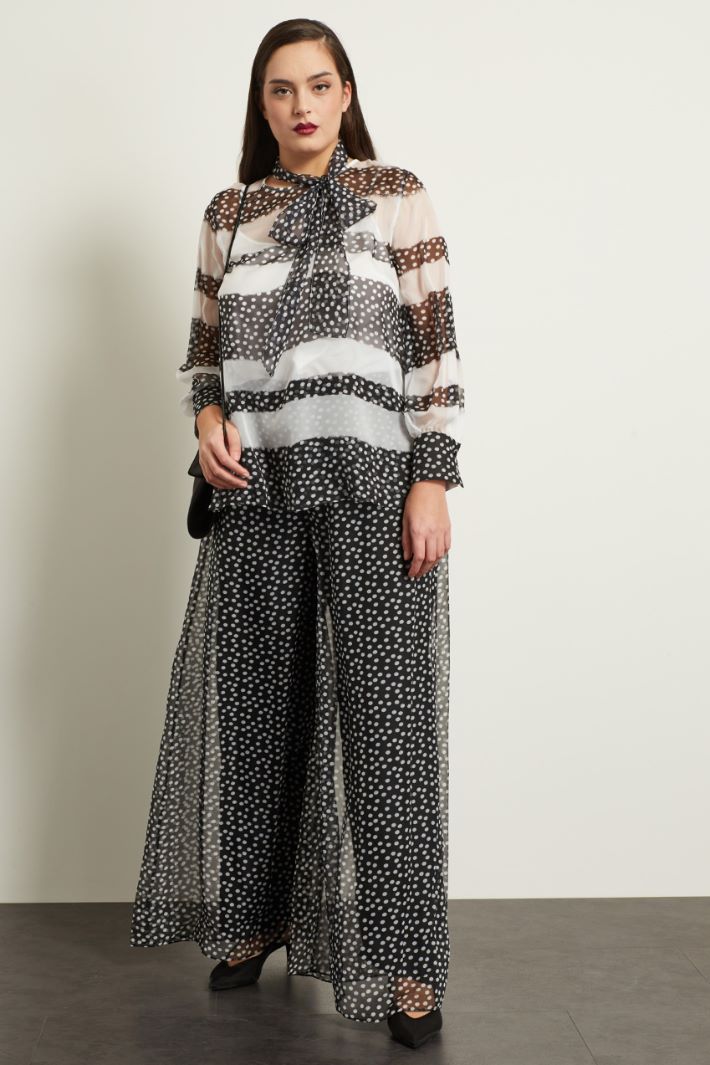 Blusa in georgette stampato Fashion Market