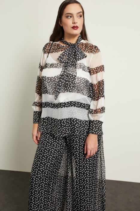 Blusa in georgette stampato Fashion Market