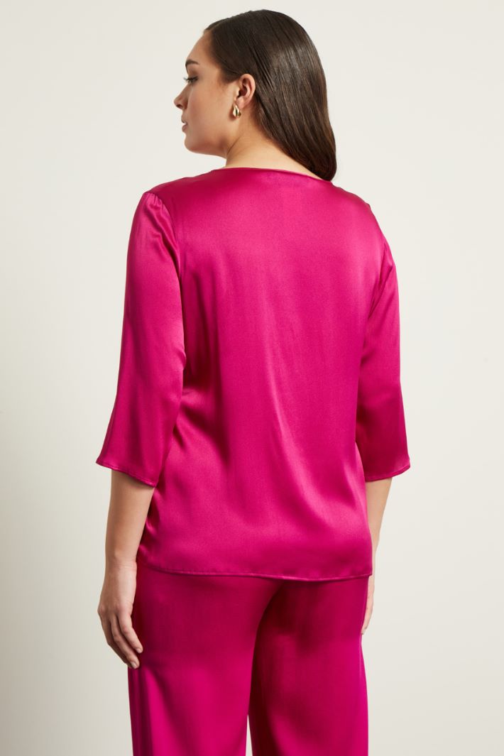 Blusa in raso di seta Fashion Market