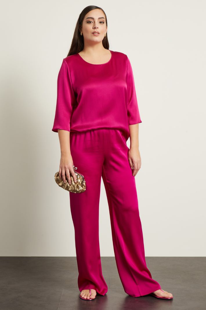 Blusa in raso di seta Fashion Market