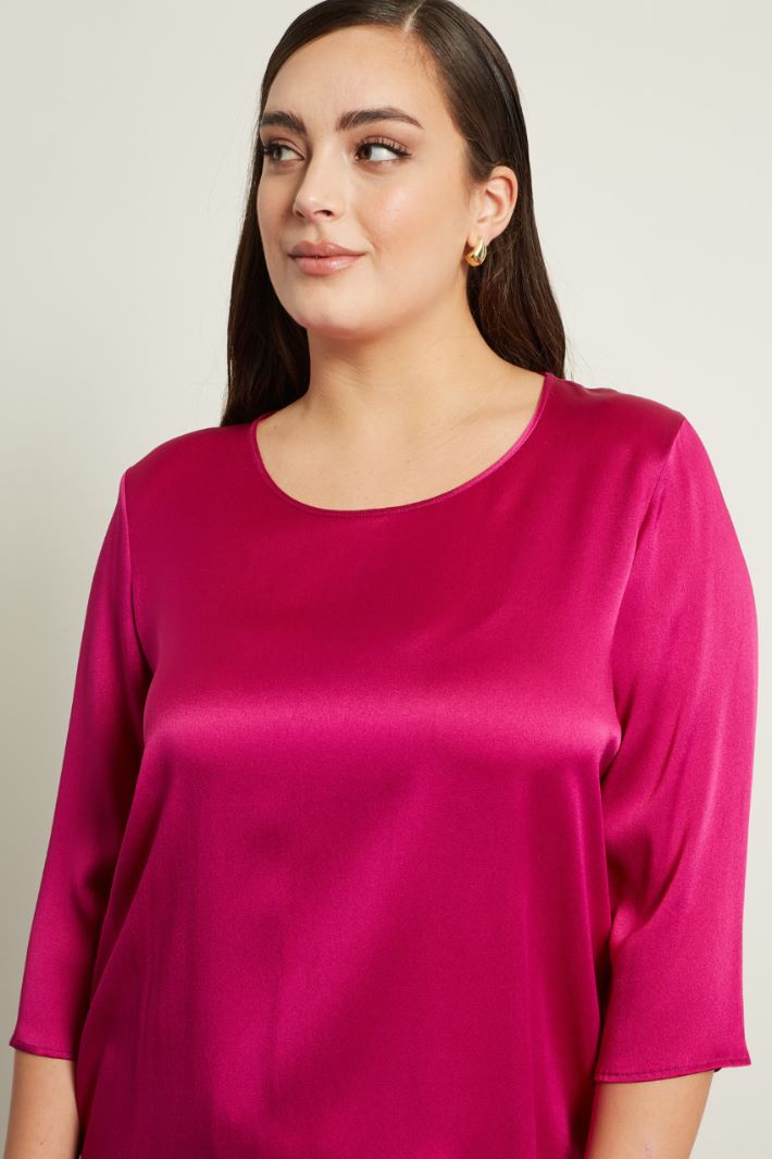 Blusa in raso di seta Fashion Market