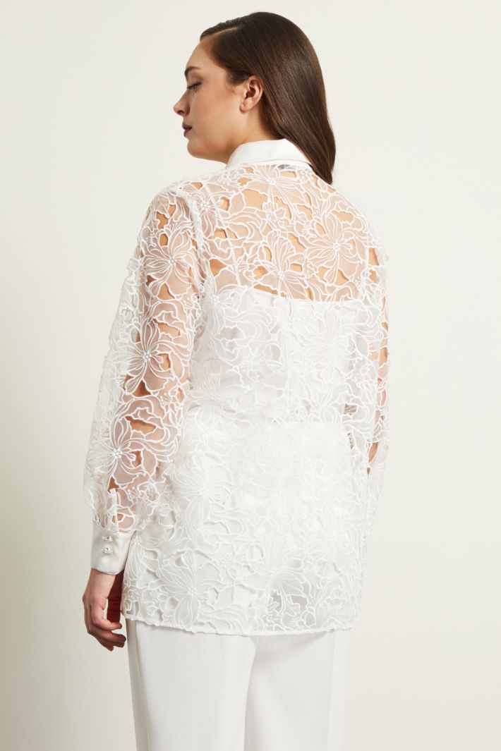 Camicia in organza ricamata Fashion Market