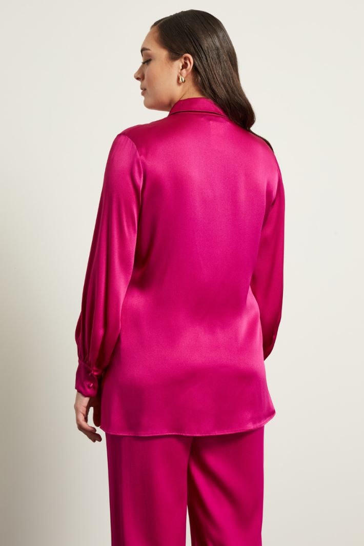 Camicia in raso di seta Fashion Market