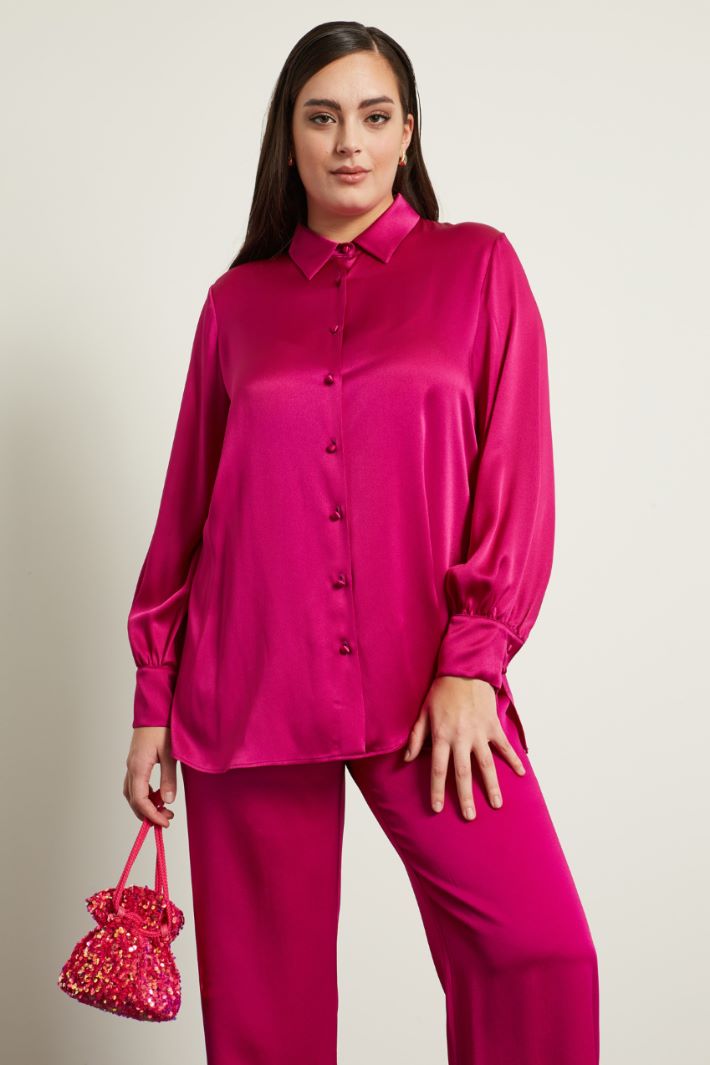 Camicia in raso di seta Fashion Market