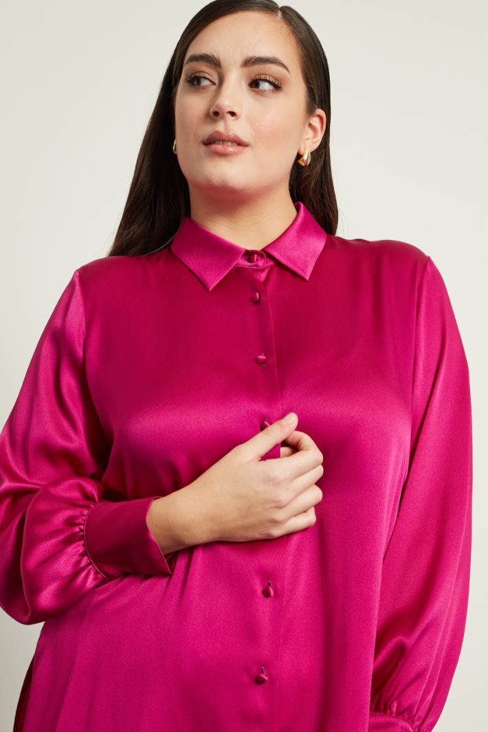 Camicia in raso di seta Fashion Market