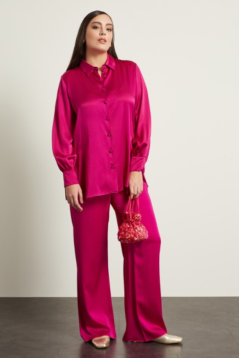 Camicia in raso di seta Fashion Market