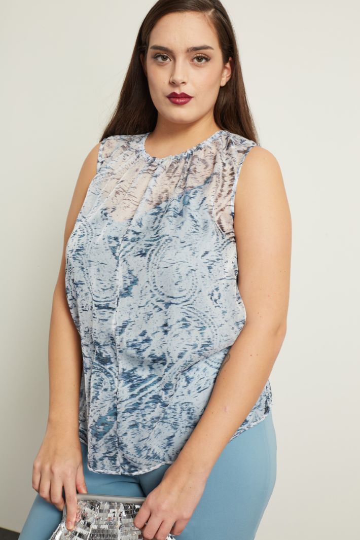Top in georgette stampato Fashion Market