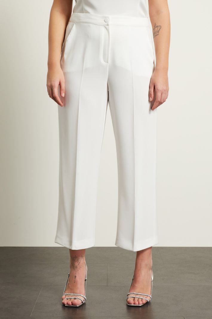 Pantaloni dritti in cady Fashion Market