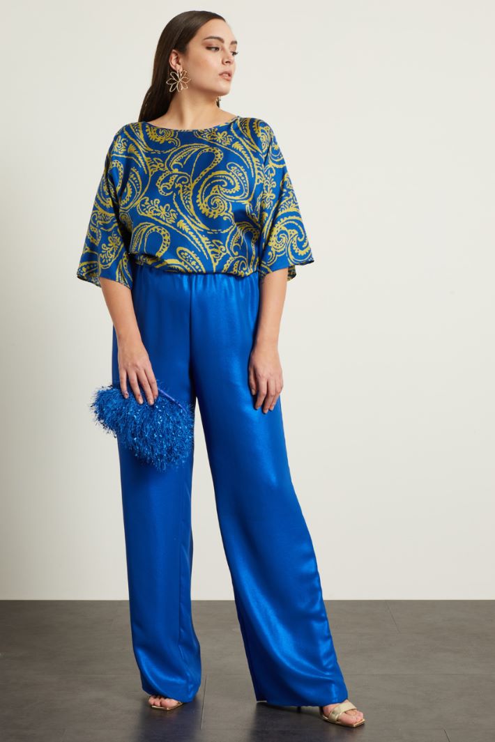 Pantaloni a palazzo laminati Fashion Market Pantaloni a palazzo laminati Fashion Market