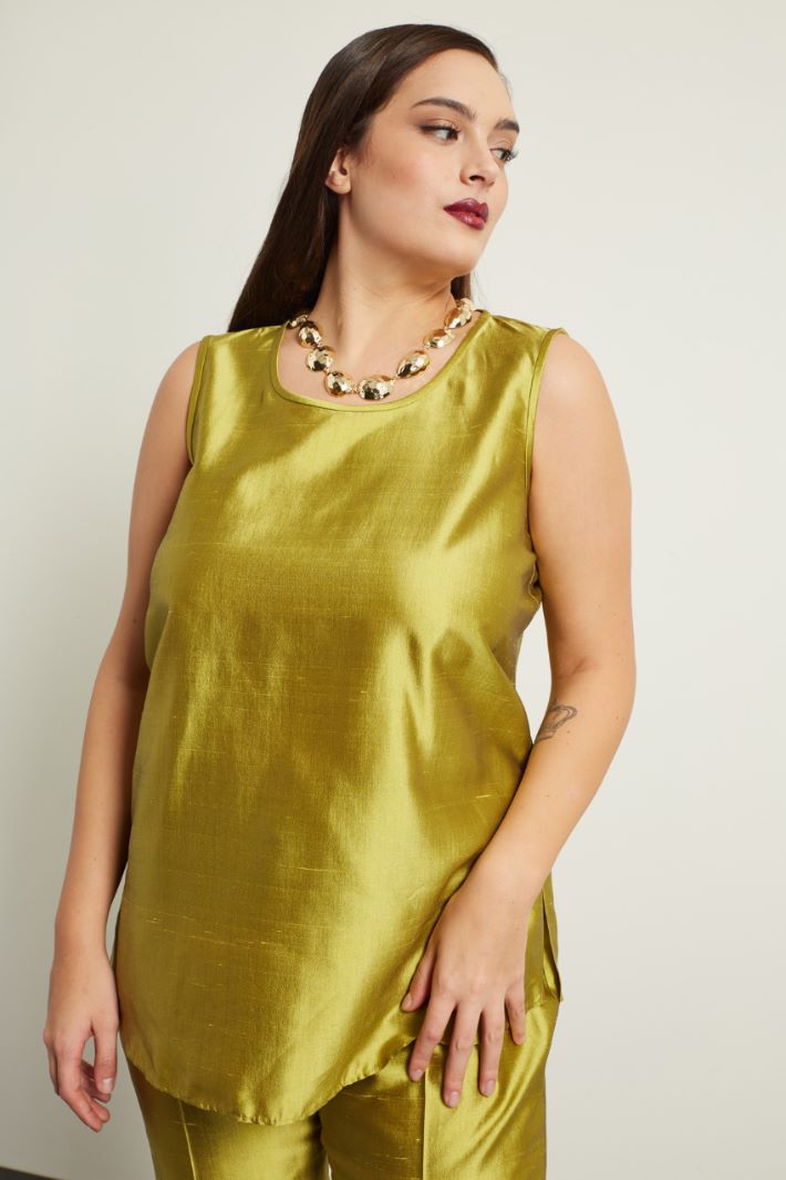 Top in shantung di seta Fashion Market