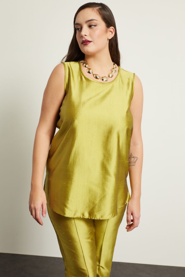 Top in shantung di seta Fashion Market