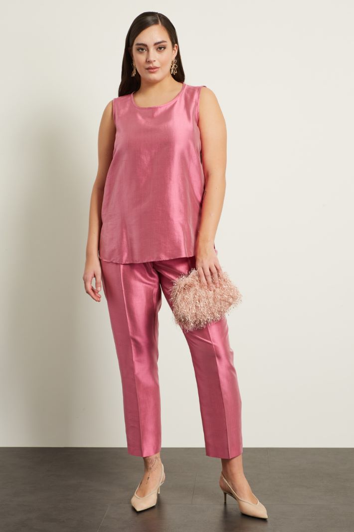 Top in shantung di seta Fashion Market