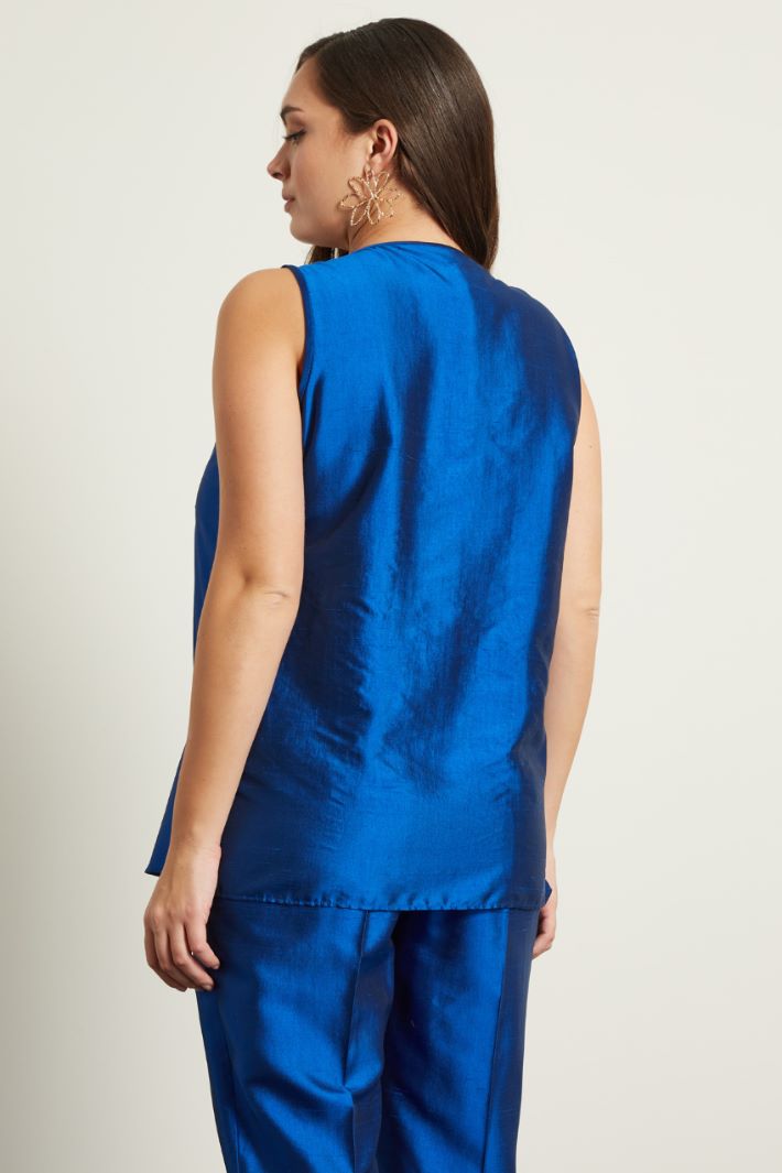 Top in shantung di seta Fashion Market
