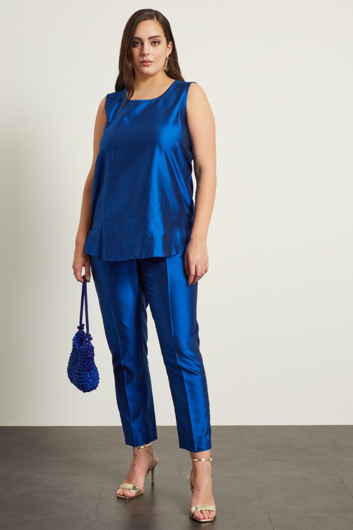 Top in shantung di seta Fashion Market