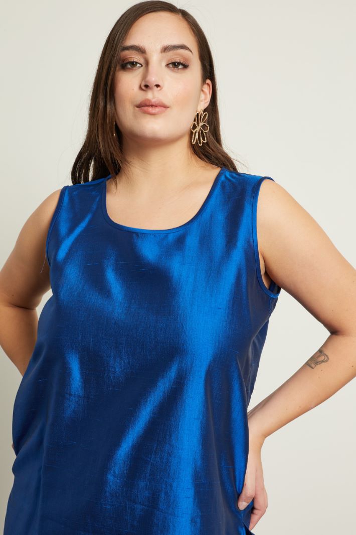 Top in shantung di seta Fashion Market