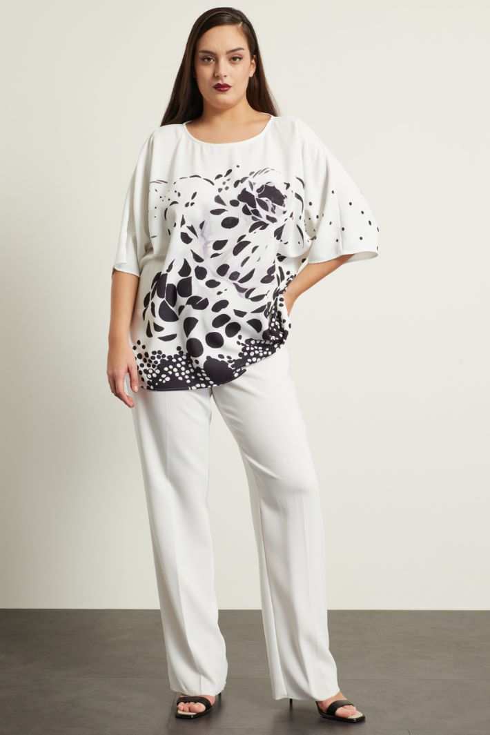 Casacca in cady stampato Fashion Market