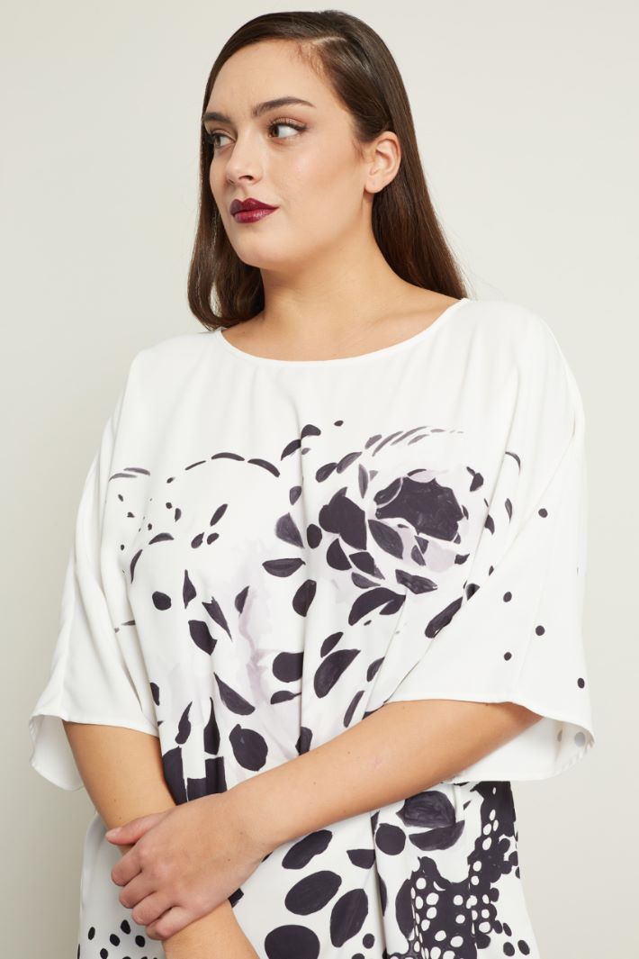 Casacca in cady stampato Fashion Market