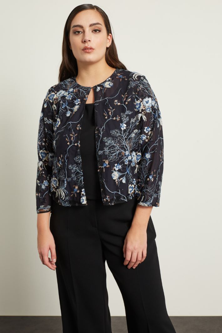 Coprispalle in tulle ricamato Fashion Market