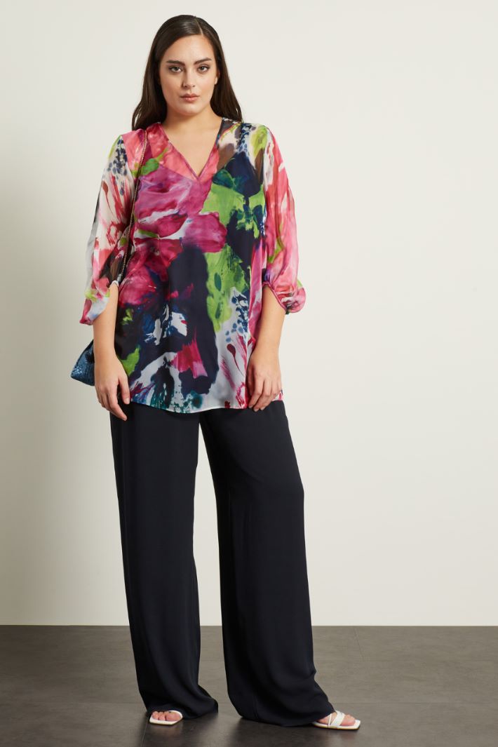 Blusa in chiffon stampato Fashion Market