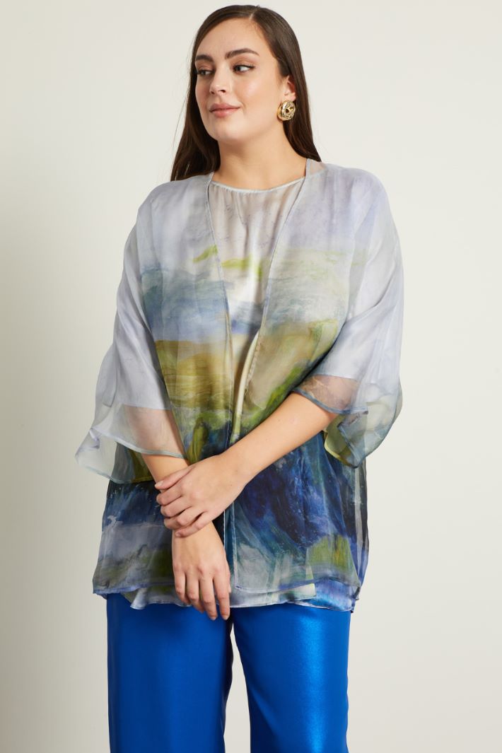 Soprabito in organza stampata Fashion Market