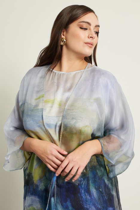 Soprabito in organza stampata Fashion Market