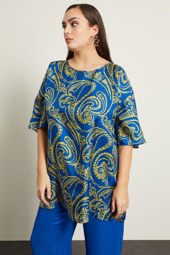 Casacca lunga stampata Fashion Market