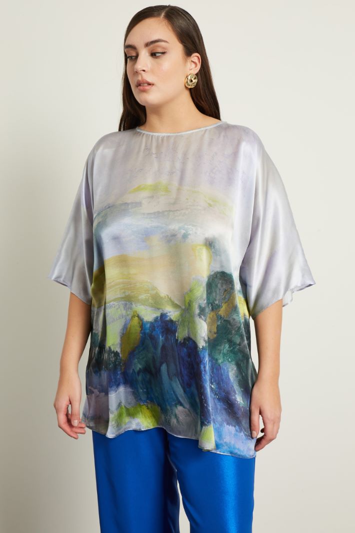 Casacca in seta stampata Fashion Market