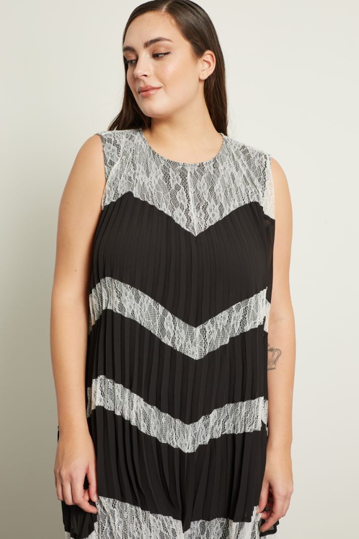 Abito in georgette plissé Fashion Market