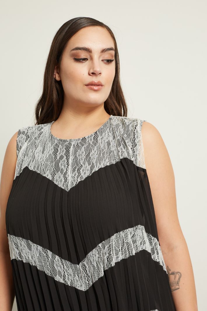 Abito in georgette plissé Fashion Market