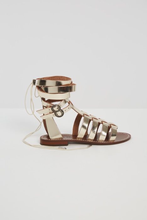 Sandali alla schiava in pelle Fashion Market