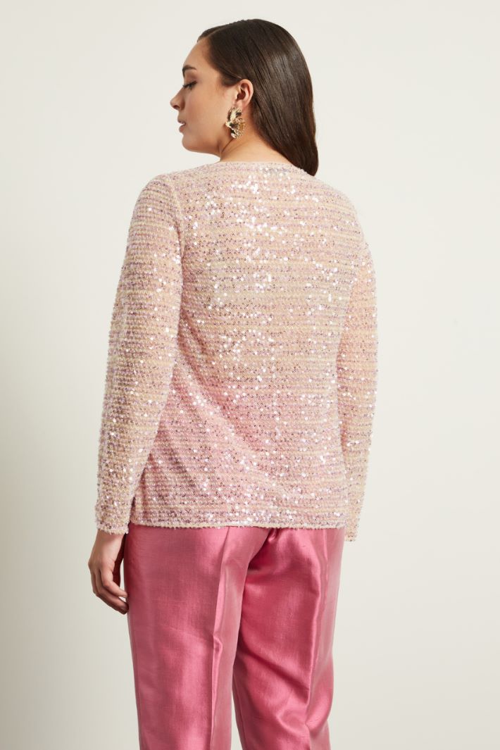 Top in tulle con paillettes Fashion Market Top in tulle con paillettes Fashion Market