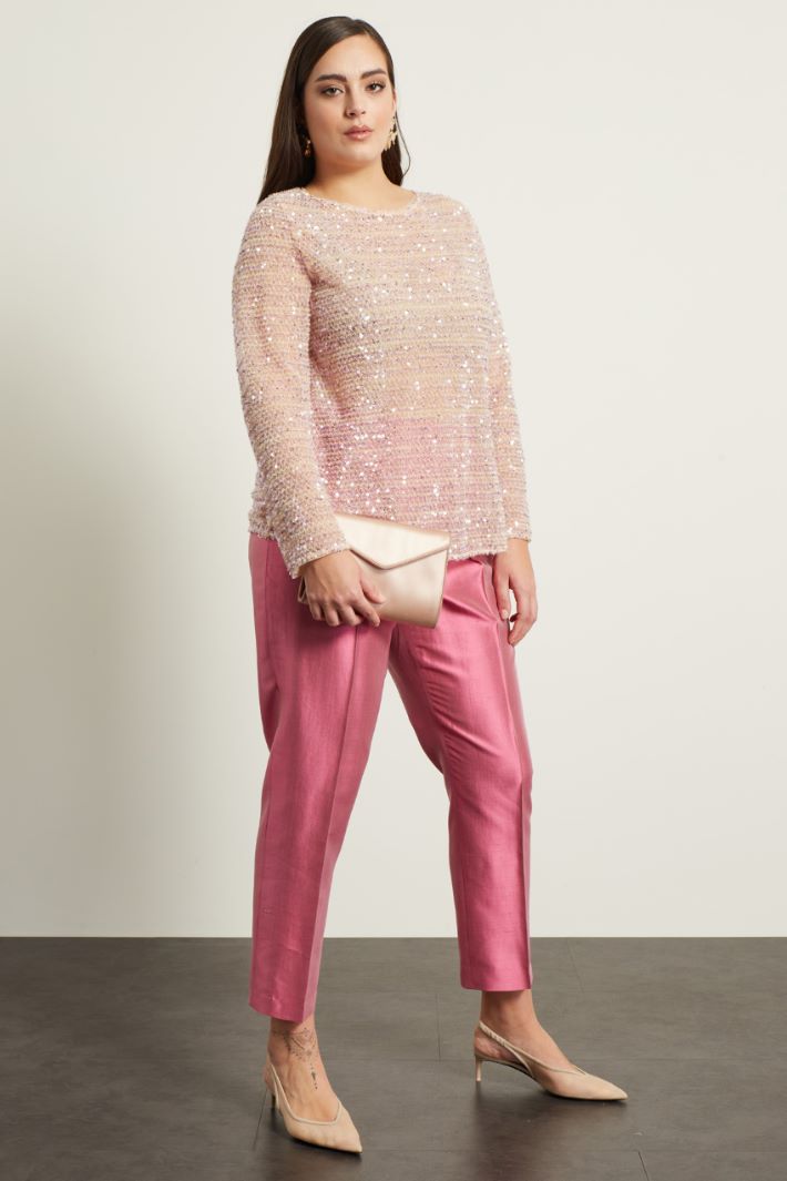 Top in tulle con paillettes Fashion Market Top in tulle con paillettes Fashion Market