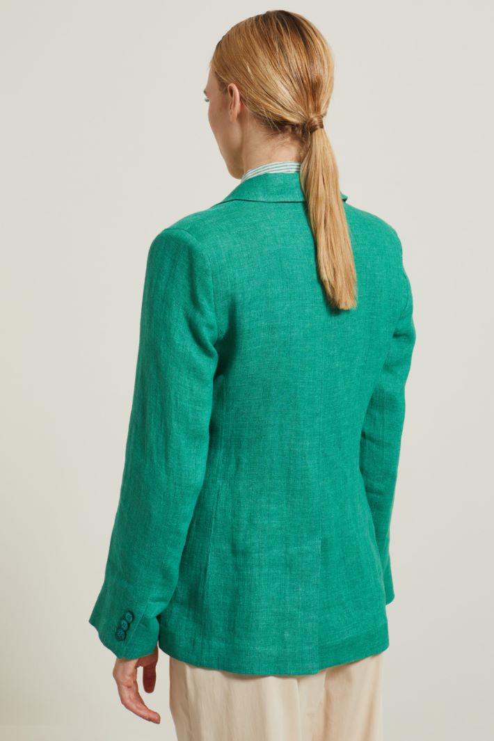 Blazer doppiopetto in stuoia Fashion Market