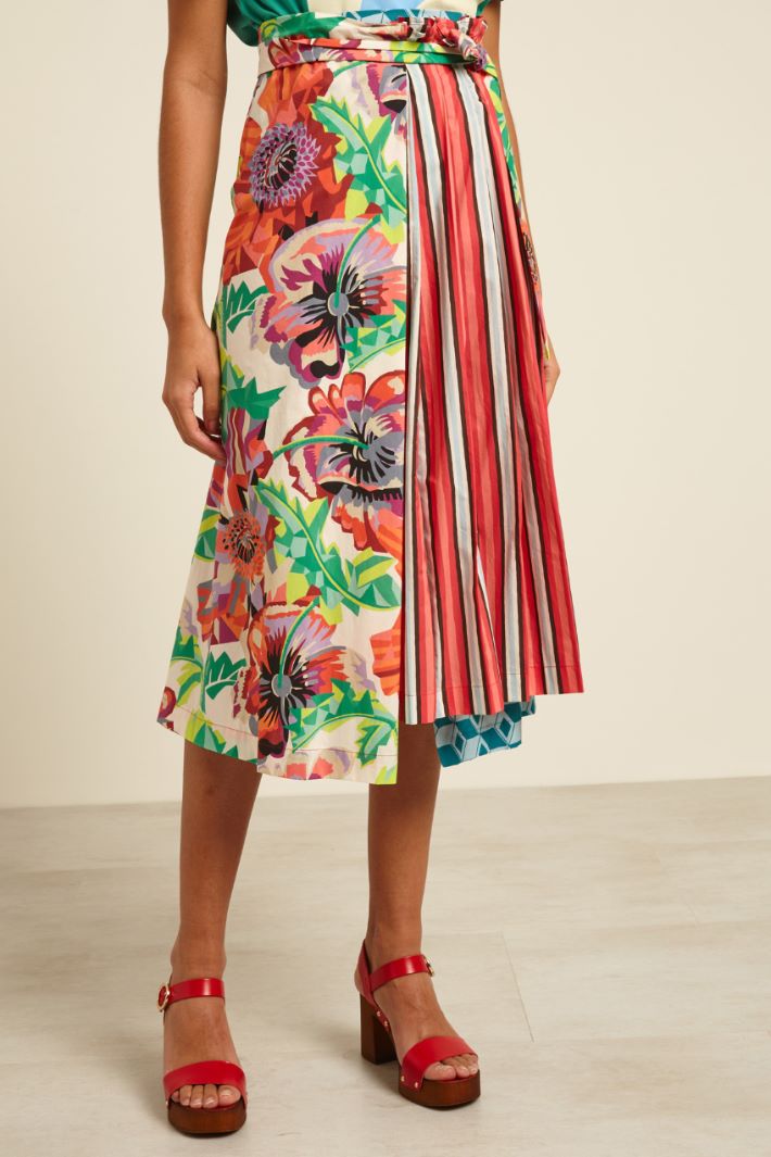 Gonna a portafoglio stampata Fashion Market