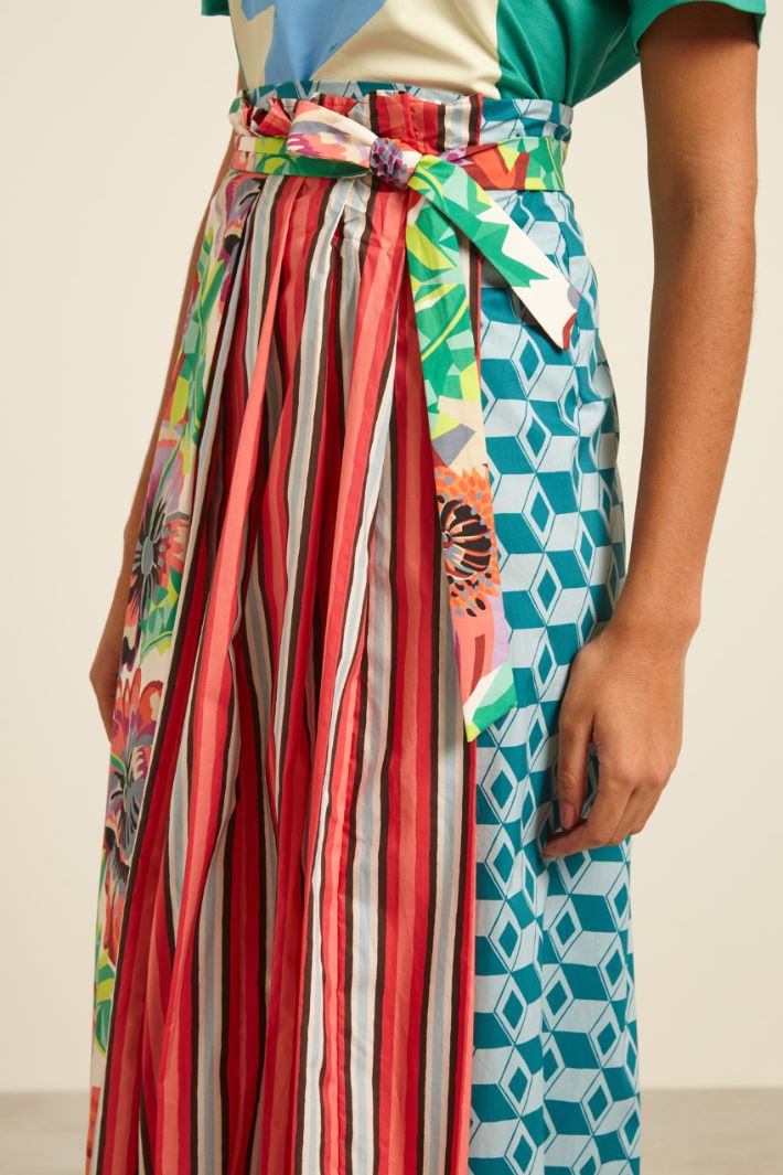 Gonna a portafoglio stampata Fashion Market