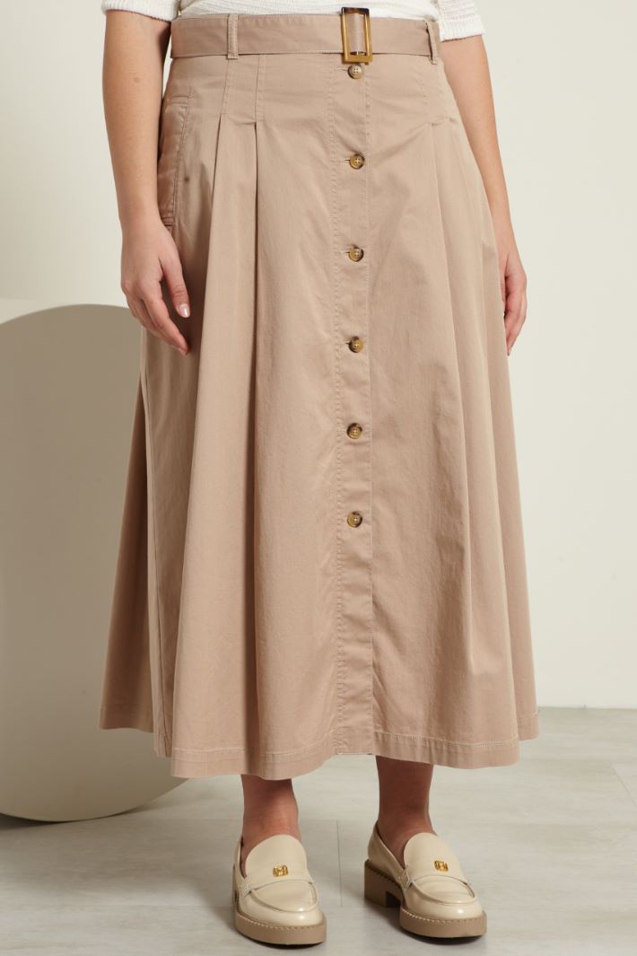 Gonna lunga con cintura Fashion Market