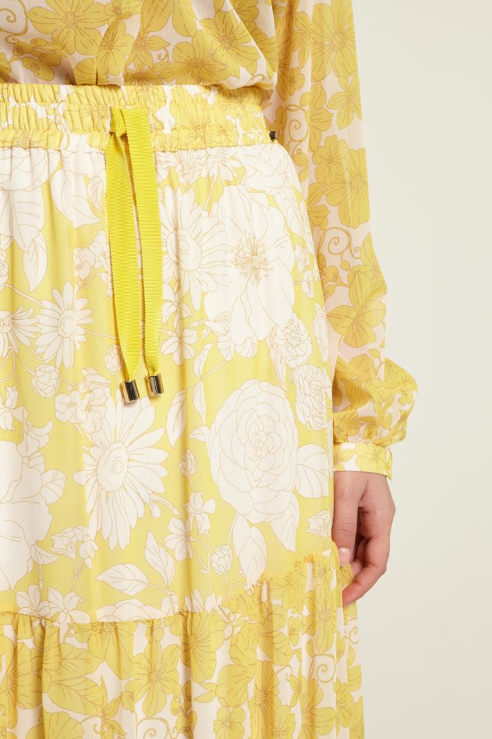 Gonna con balze in georgette Fashion Market