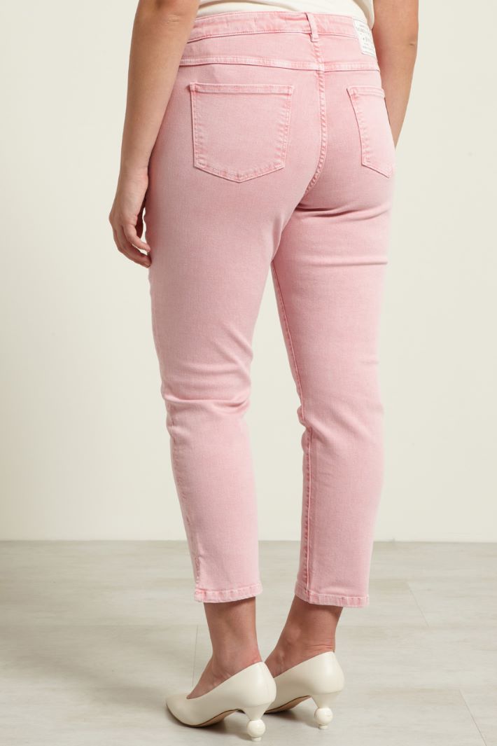 Pantaloni slim con spacchetti Fashion Market