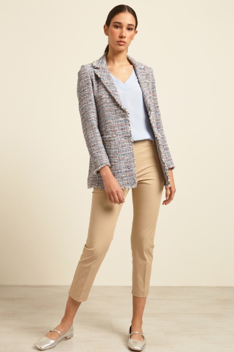 Pantaloni cropped in cotone Fashion Market