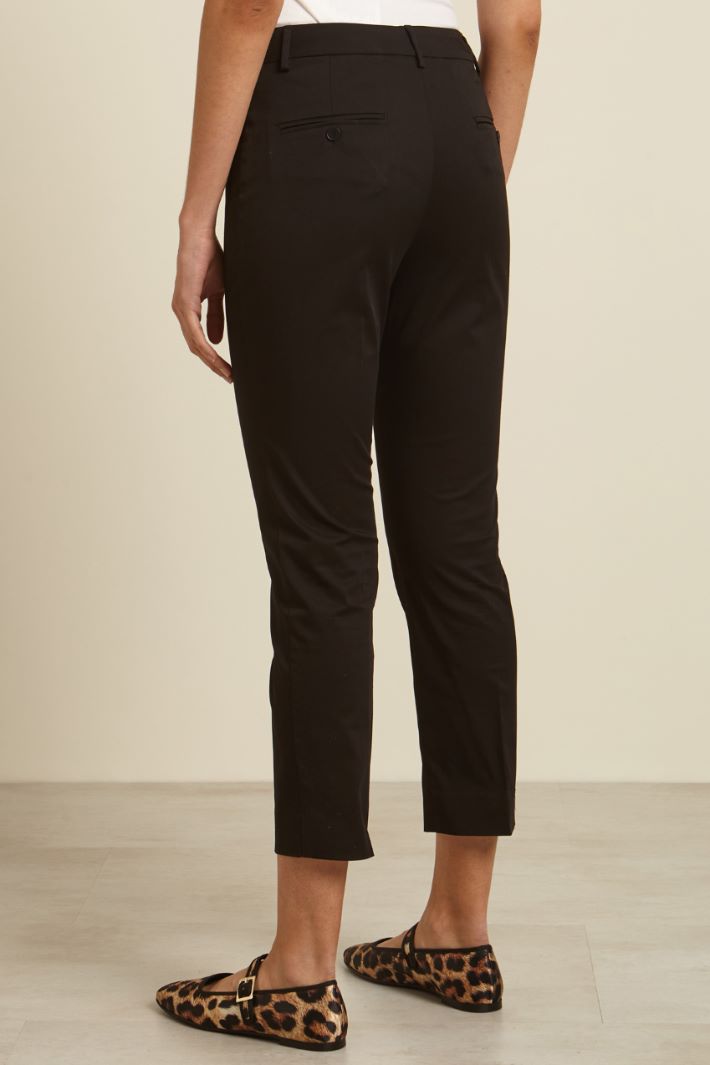 Pantaloni cropped in cotone Fashion Market