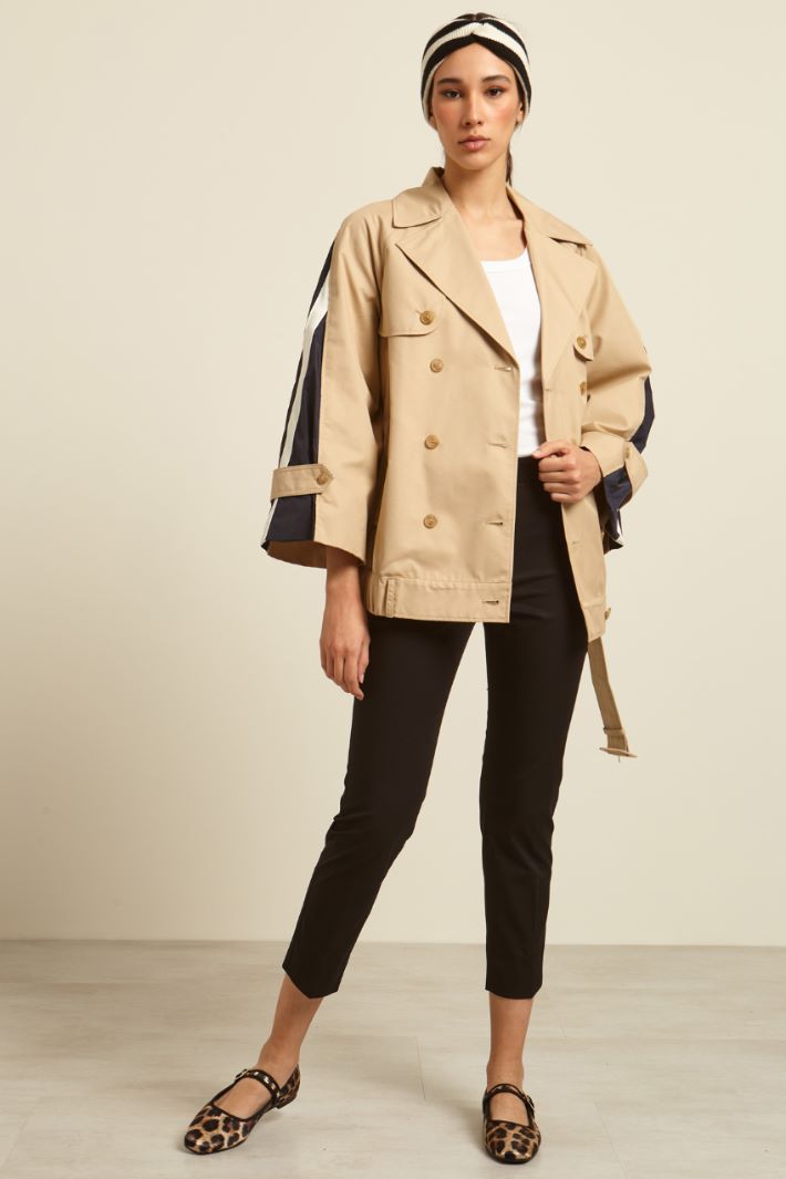 Pantaloni cropped in cotone Fashion Market