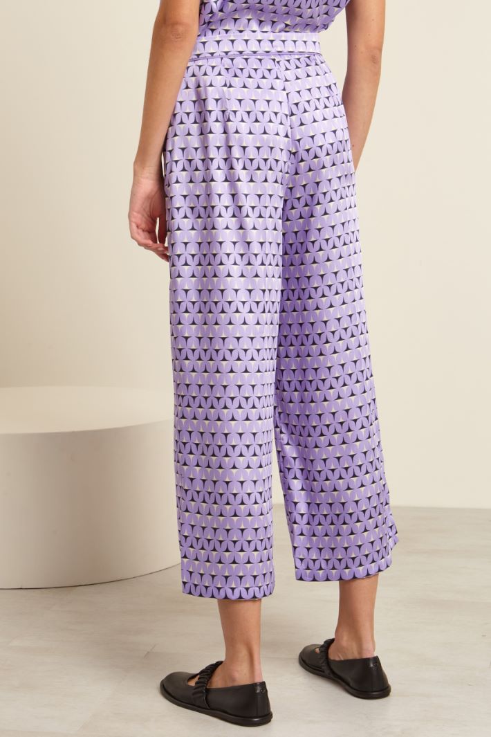 Pantaloni fluidi in twill Fashion Market