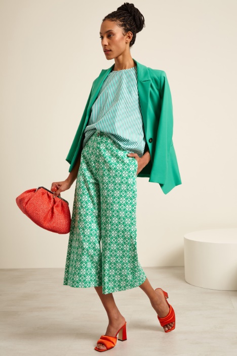 Pantaloni cropped ampi Fashion Market