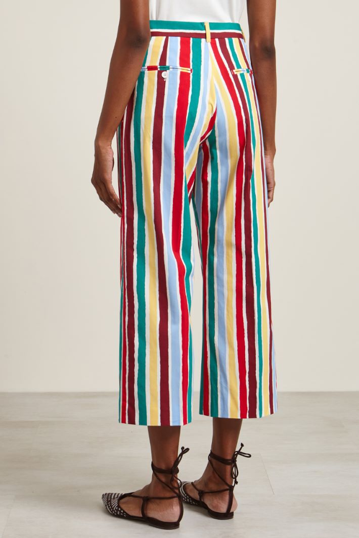 Pantaloni in faille stampato Fashion Market