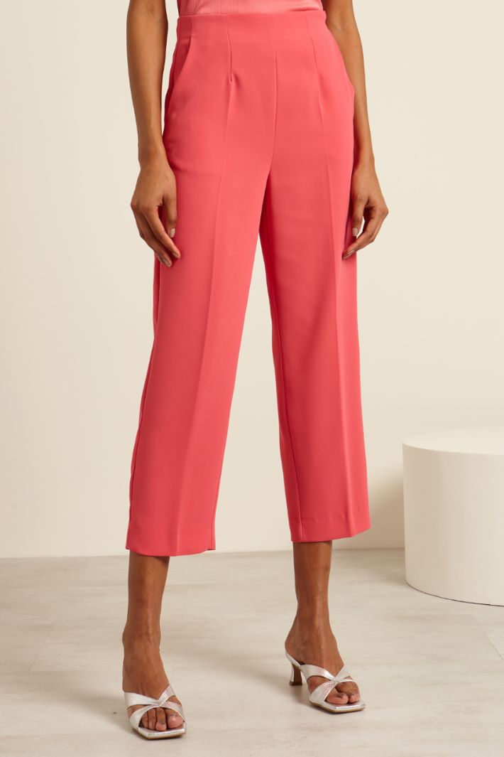 Pantaloni carrot in cady Fashion Market