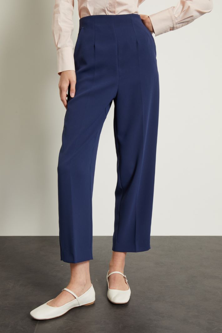 Pantaloni carrot in cady Fashion Market