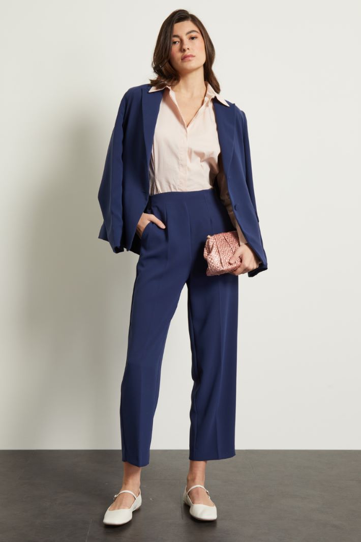 Pantaloni carrot in cady Fashion Market