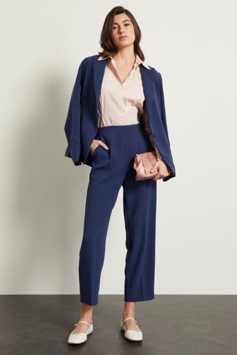 Pantaloni carrot in cady Fashion Market