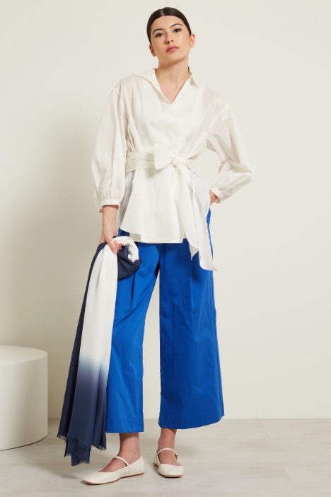 Pantaloni ampi con pinces Fashion Market