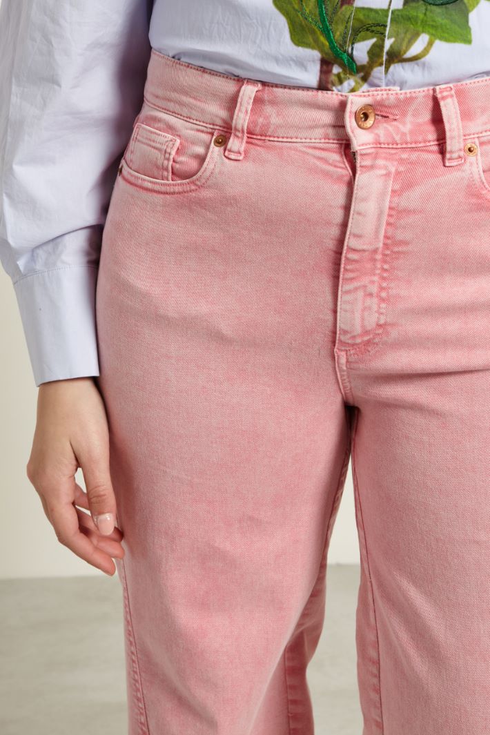 Pantaloni a palazzo in drill Fashion Market